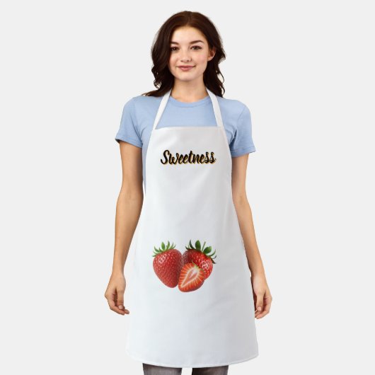 Keuken Schort Zoetheid Aardbei (Gedragen)