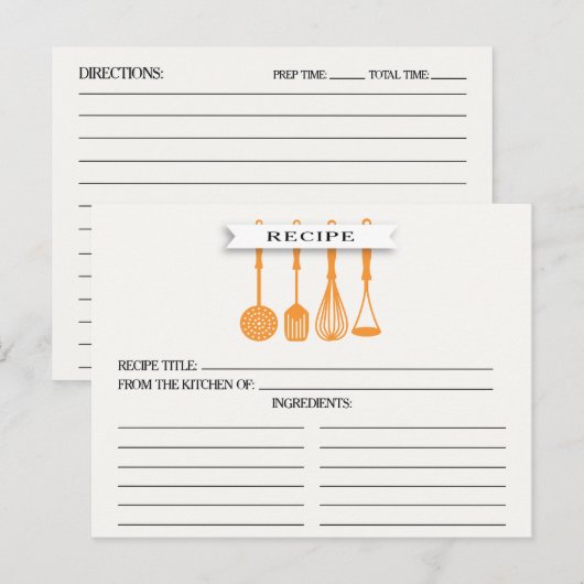 Keuken Sinaasappel gereedschap Vrijgezellenfeest R Briefkaart (Voorkant / Achterkant)