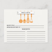 Keuken Sinaasappel gereedschap Vrijgezellenfeest R Briefkaart (Voorkant)