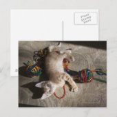 Keuken spelen met garen briefkaart (Voorkant / Achterkant)