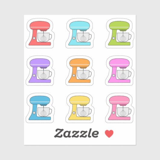 Keuken Staande Mixer Kookplanner Bakdag Sticker (Vel)