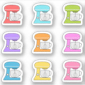 Keuken Staande Mixer Kookplanner Bakdag Sticker (Voorkant)