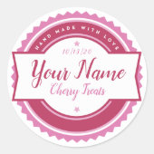 Keuken Sticker Bakkerij Label Personaliseren (Voorkant)