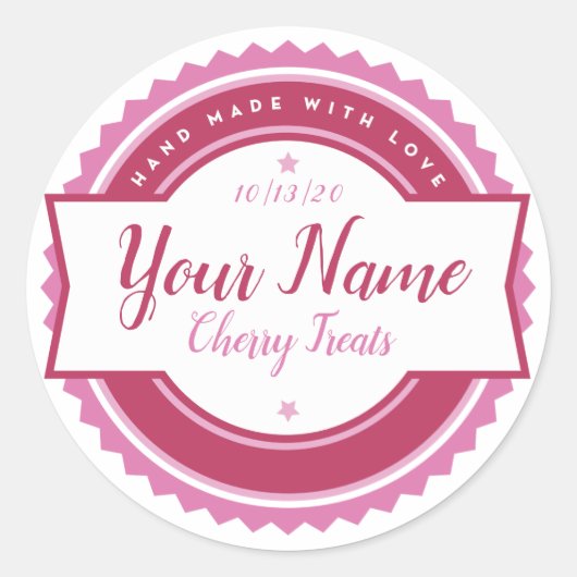 Keuken Sticker Bakkerij Label Personaliseren (Voorkant)