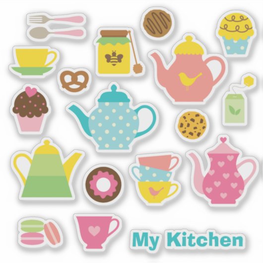 Keuken sticker set (Voorkant)