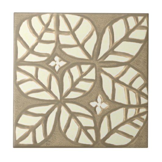 Keuken tegel, bruin en wit tegeltje (Voorkant)