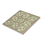 Keuken tegel, groen en paddenstoel tegeltje (Zijkant)