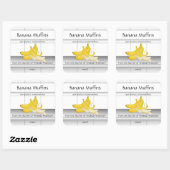 Keuken Tegels Vierkant Productlabel Banaan Muffins Vierkante Sticker (Vel)