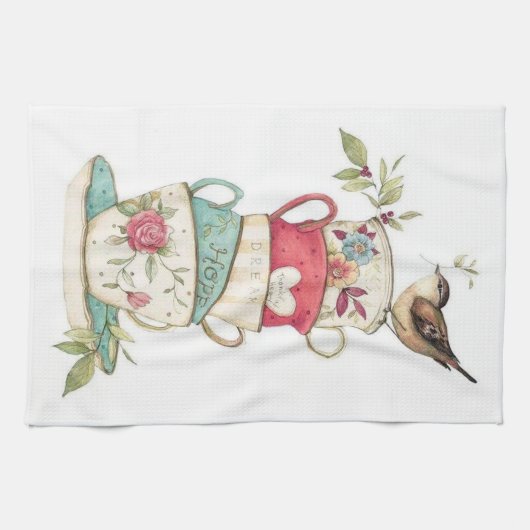 Keuken thee tijd thee handdoek (Horizontaal)