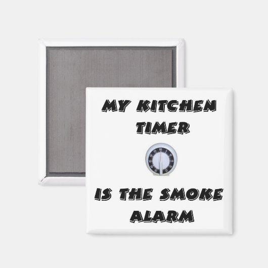 Keuken Timer/Rook Alarm Magneet (Voorkant / Achterkant)