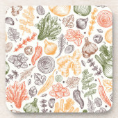 Keuken Tuin Plantaardig Patroon Bier Onderzetter (Voorkant)