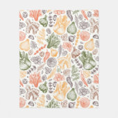 Keuken Tuin Plantaardig Patroon Fleece Deken (Voorkant)