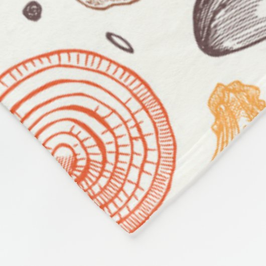 Keuken Tuin Plantaardig Patroon Fleece Deken (Hoek)