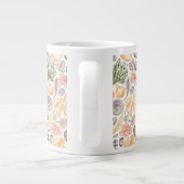 Keuken Tuin Plantaardig Patroon Grote Koffiekop (Achterkant)