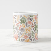 Keuken Tuin Plantaardig Patroon Grote Koffiekop (Voorkant)