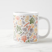 Keuken Tuin Plantaardig Patroon Grote Koffiekop (Rechts)