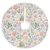Keuken Tuin Plantaardig Patroon Kerstboom Rok (Voorkant)