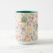 Keuken Tuin Plantaardig Patroon Mok (Midden)