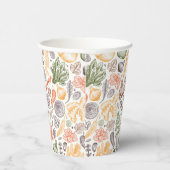 Keuken Tuin Plantaardig Patroon Papieren Bekers (Rechts)