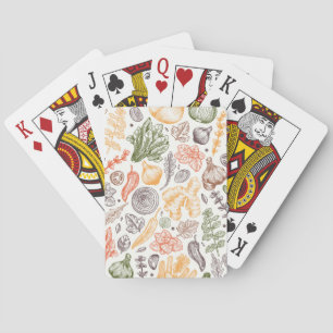 Keuken Tuin Plantaardig Patroon Pokerkaarten
