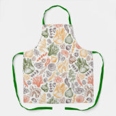 Keuken Tuin Plantaardig Patroon Schort (Voorkant)
