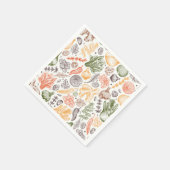 Keuken Tuin Plantaardig Patroon Servet (Hoek)