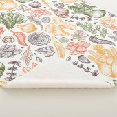 Keuken Tuin Plantaardig Patroon Sherpa Deken (3/4)