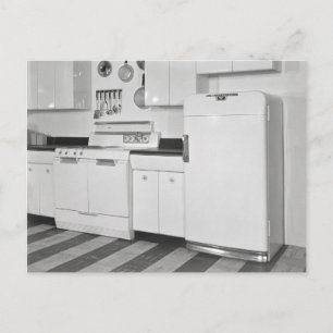 Keuken uit het midden van de 20e eeuw, 1951 briefkaart
