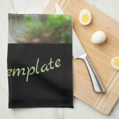 keuken,vakantie, thuis, tekst, ,grappige kat theedoek (Quarter Fold)
