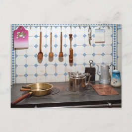 Keuken van de nieuwe kunst briefkaart