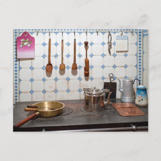 Keuken van de nieuwe kunst briefkaart (Voorkant)