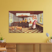 Keuken van het Hotel St.Lucas Canvas Afdruk (Insitu (Woonkamer))