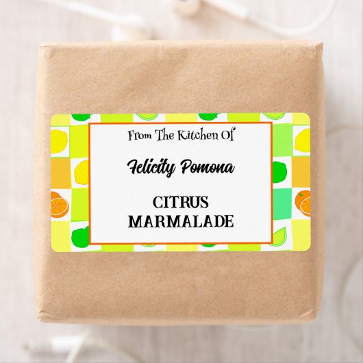 Keuken van Lemon, Limoen Oranje citrusvruchten Etiket (Insitu)