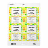 Keuken van Lemon, Limoen Oranje citrusvruchten Etiket (Full Sheet)