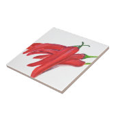 Keuken van rode, hete Spaanse pepers Tegeltje (Zijkant)