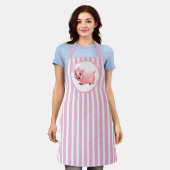 keuken van schattige liefhebbers schort (Gedragen)