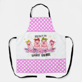 keuken van schattige varkensbaconliefhebbers schort (Voorkant)