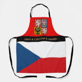 Keuken van Tsjechen en Tsjechische vlaggen Schort (Voorkant)