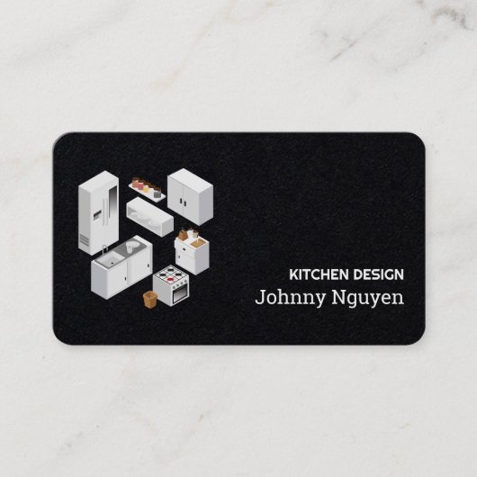 Keuken verbouwingskasten visitekaartje (Voorkant)