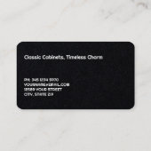 Keuken verbouwingskasten visitekaartje (Achterkant)