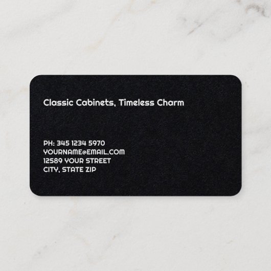Keuken verbouwingskasten visitekaartje (Achterkant)