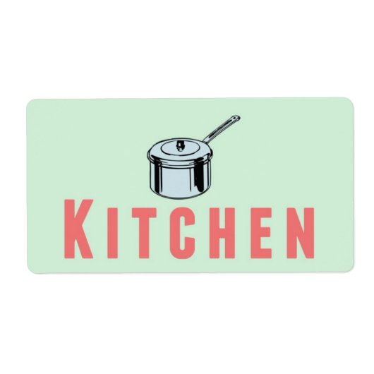 Keuken Verhuisdoos Label Sticker (Voorkant)