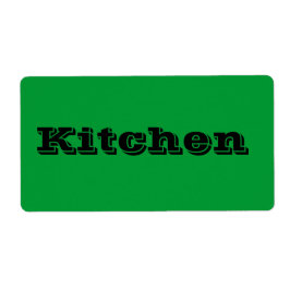 Keuken Verhuislabels in Groen Etiket