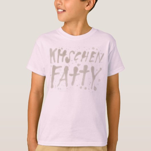 Keuken Vette Vette Logo Kinder T-Shirt Lt Roze (Voorkant)