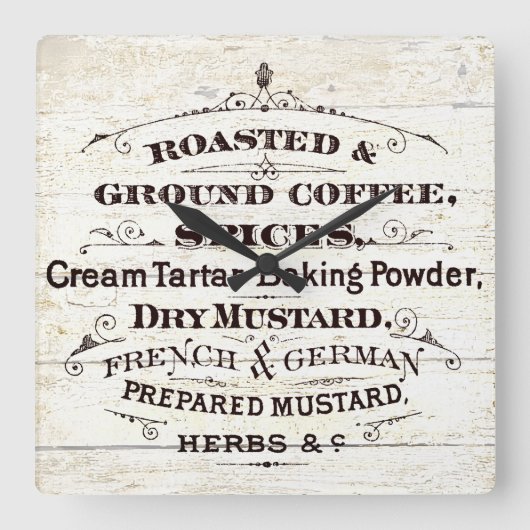  keuken vierkante klok (Voorkant)