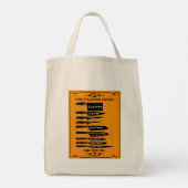 Keuken Vis Fileting Knife Grafiek Tote Bag (Achterkant)
