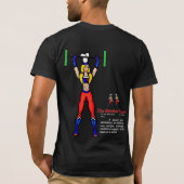 Keuken Vixen Mannen T-shirt Zwart (Achterkant)