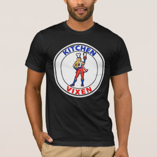Keuken Vixen Mannen T-shirt Zwart