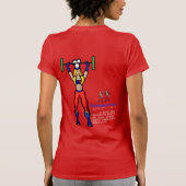Keuken Vixen Vrouwen T-shirt Rood (Achterkant)