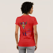 Keuken Vixen Vrouwen T-shirt Rood (Achterkant volledig)